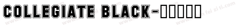 COLLEGIATE BLACK字体转换